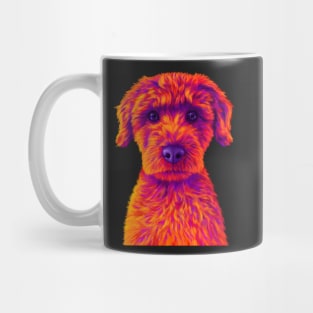 Orange and Purple Mini Poodle Mug